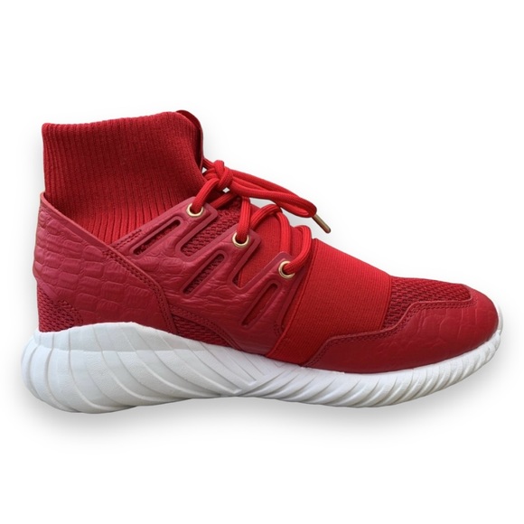 Adidas Red & White Tubular Doom Chinese New Year Of The Monkey Sporty Sneakers main image 4